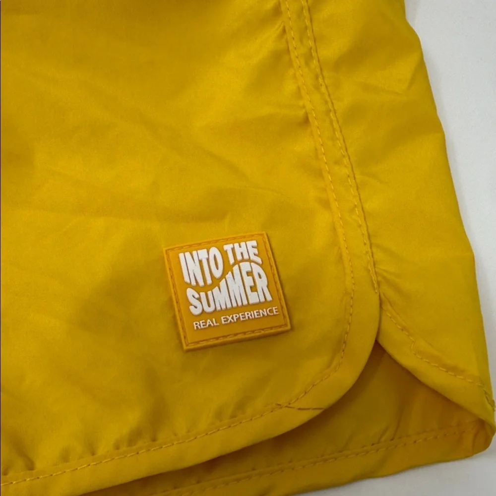 Zara Kid’s  Yellow Swim Shorts with drawstring size 11-12